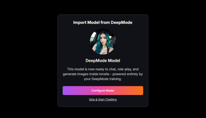DeepMode Model Import