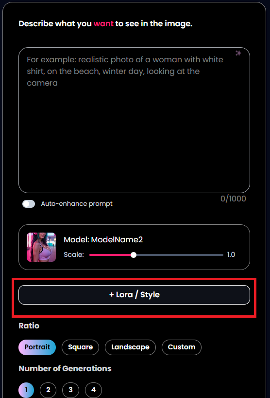Add LoRA